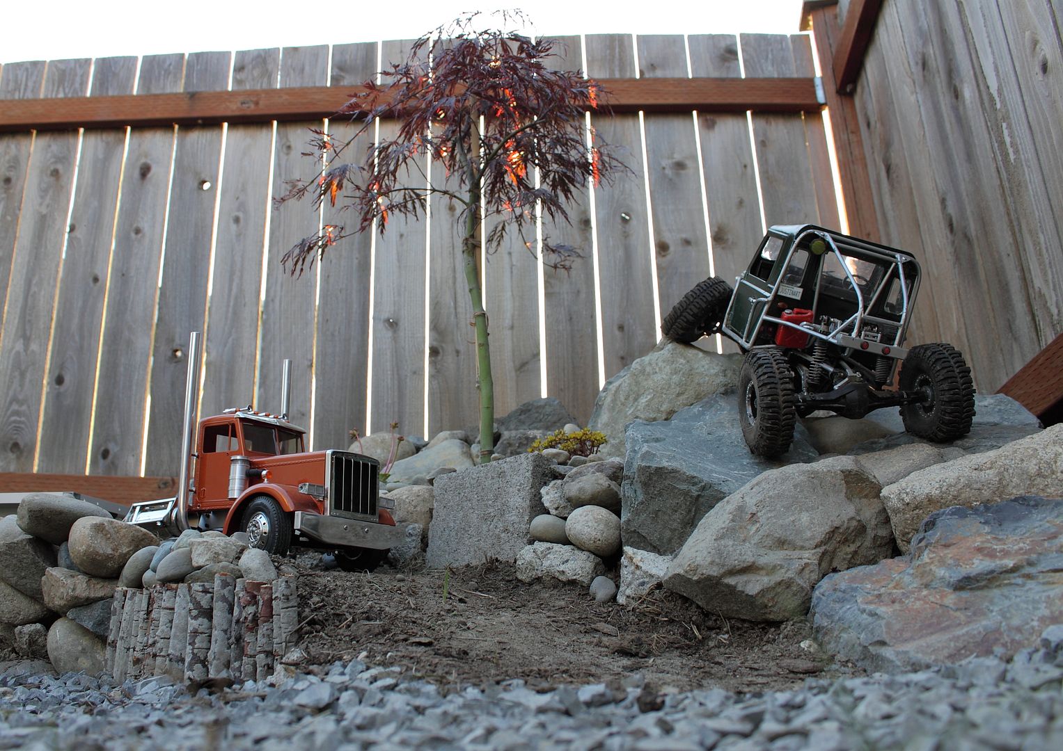 My backyard rockgarden/scale course... RCCrawler